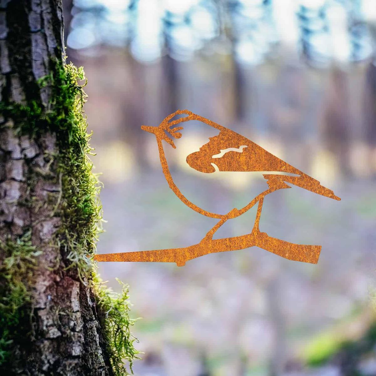 Steel Goldcrest Tree Spike - Rustic in Situ