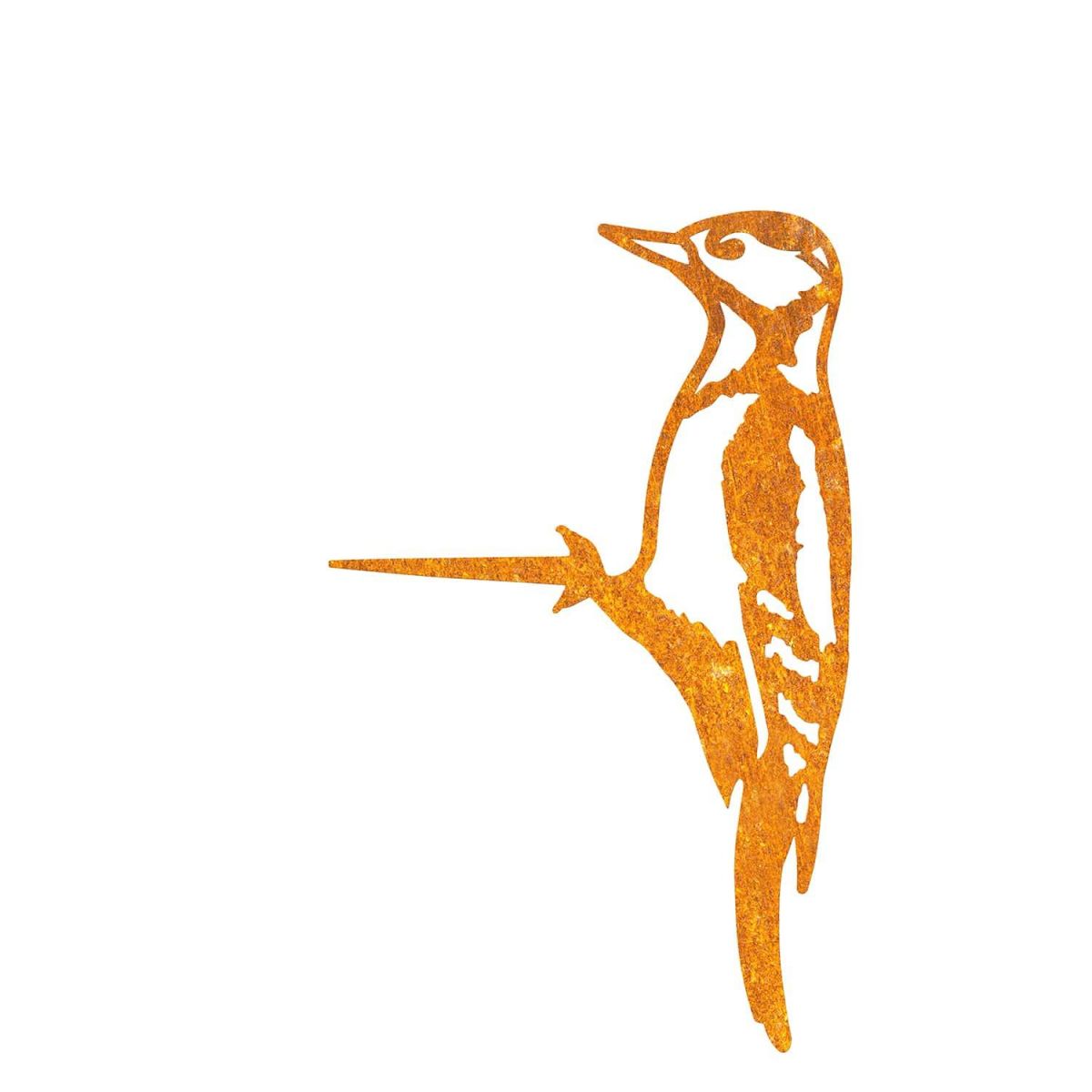 Close-Up of Steel Great Spotted Woodpecker Tree Spike - Rustic