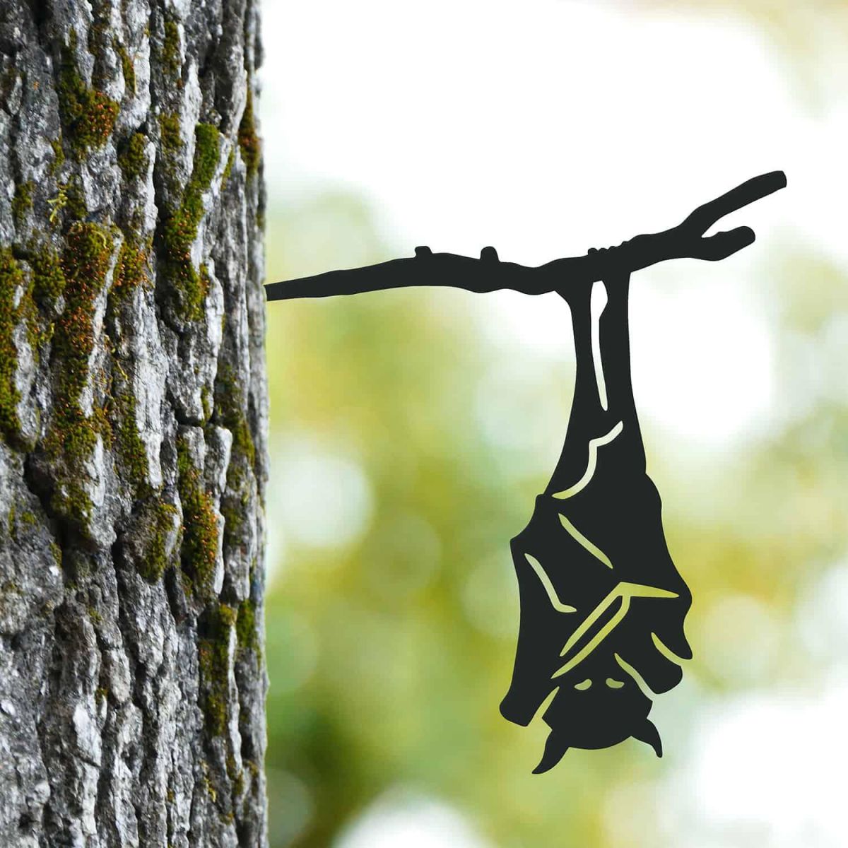 Steel Hanging Bat Tree Spike - Black