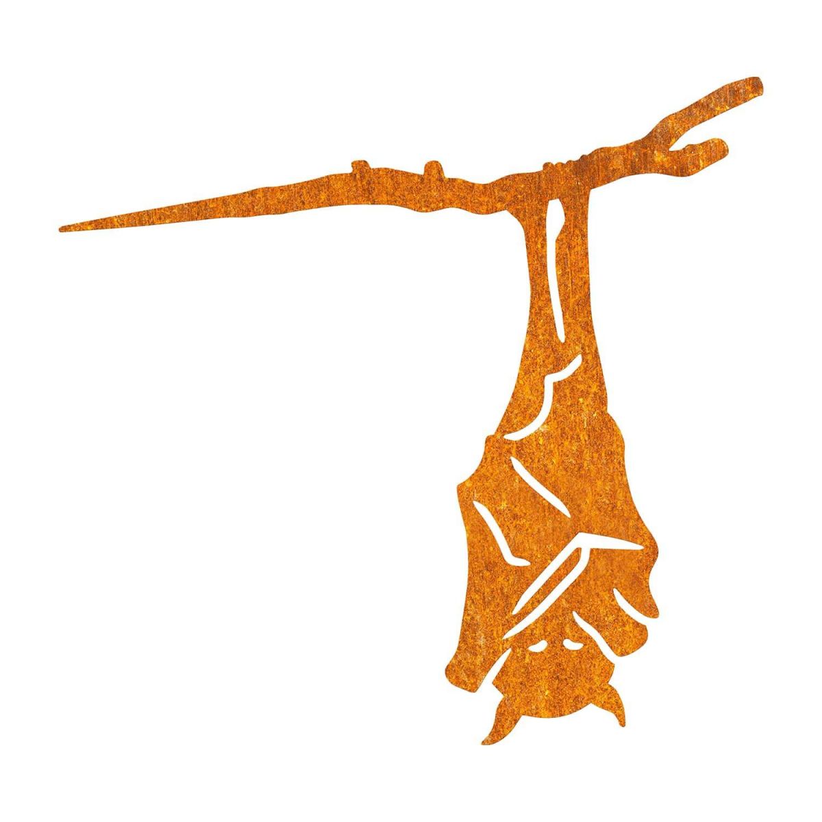 Close-Up of Steel Hanging Bat Tree Spike - Rustic