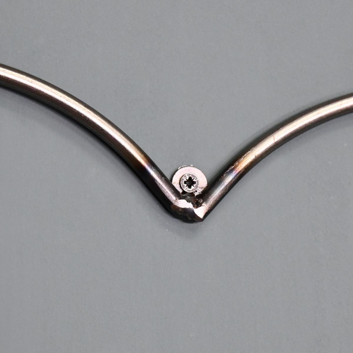 Close-Up of Wall Fixing on Steel Heart Hanging Wall Art