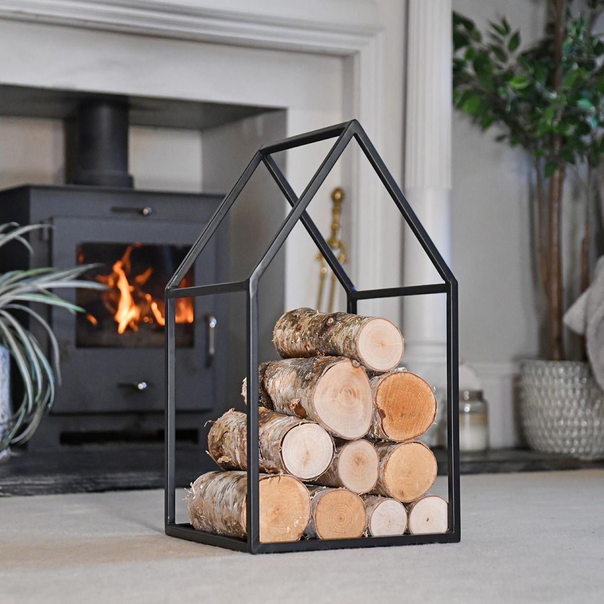 "Town House" Iron Log Rack by the Fire Place "Town House" Iron Log Rack by the Fire Place