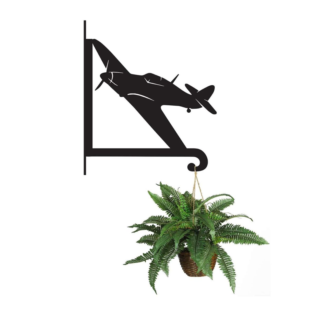 Steel Hurricane Aircraft Hanging Basket Bracket with Planter