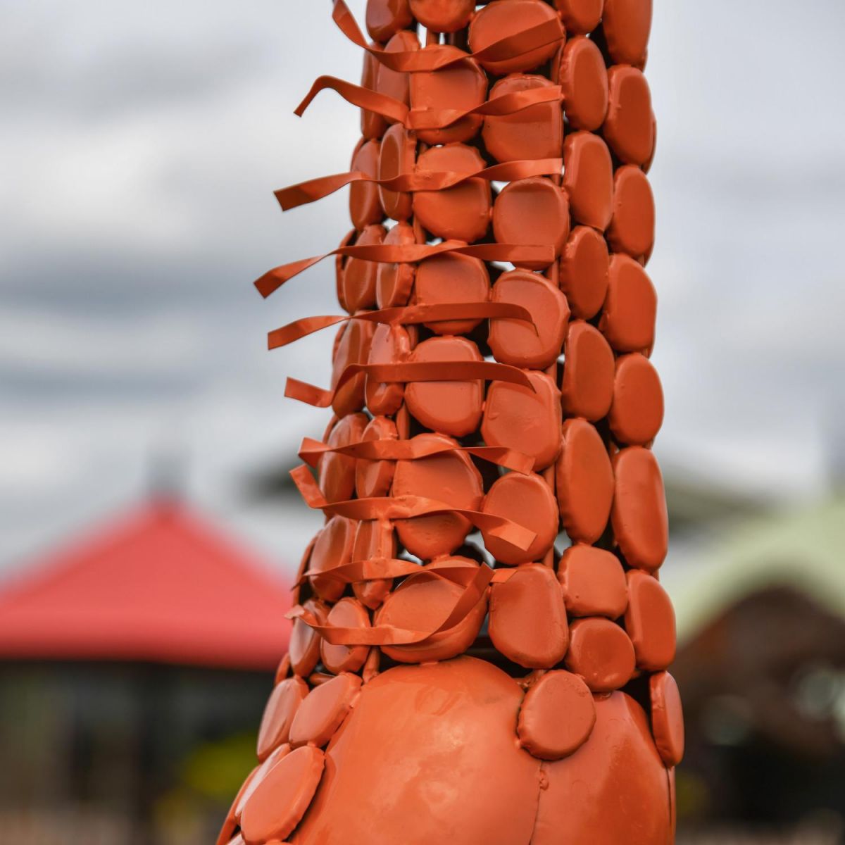 Close-Up of Orange Finish