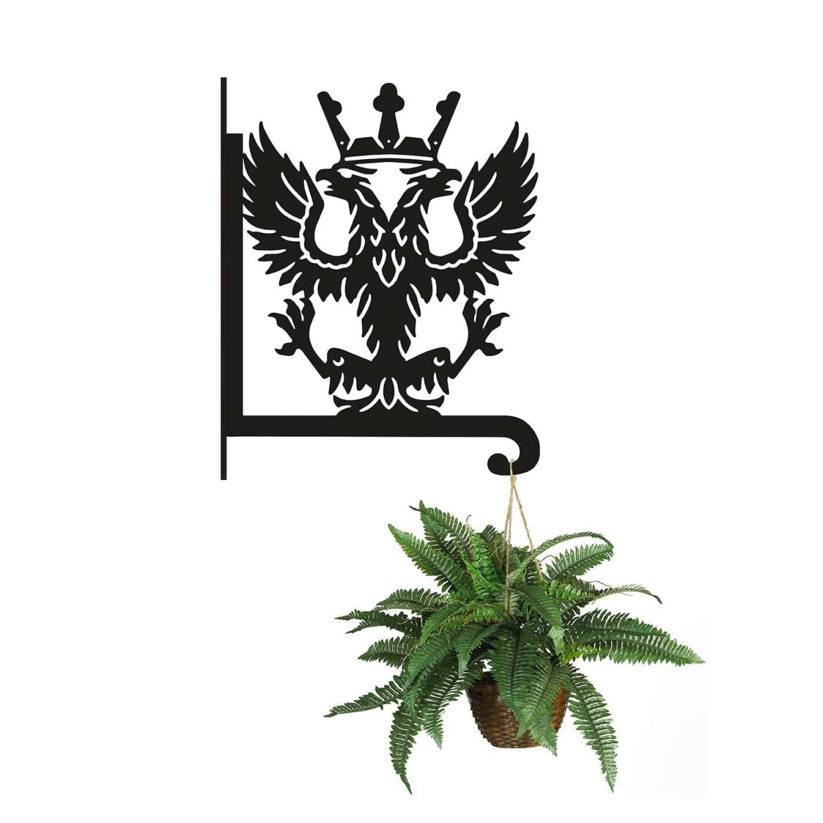 Steel Mercian Regiment Hanging Basket Bracket with Planter