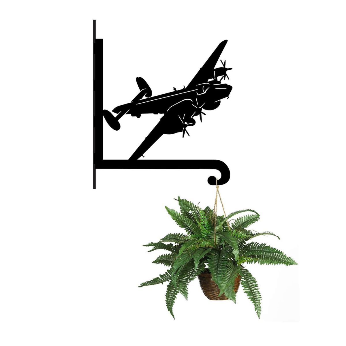Steel RAF Avro Shackleton Hanging Basket Bracket with Planter