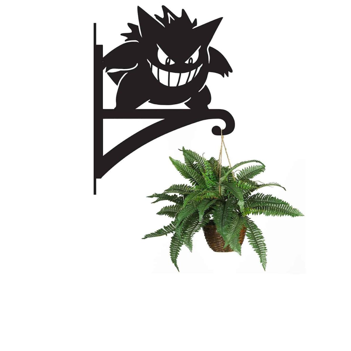 Steel Second Evolution Purple Monster Hanging Basket Bracket with Planter