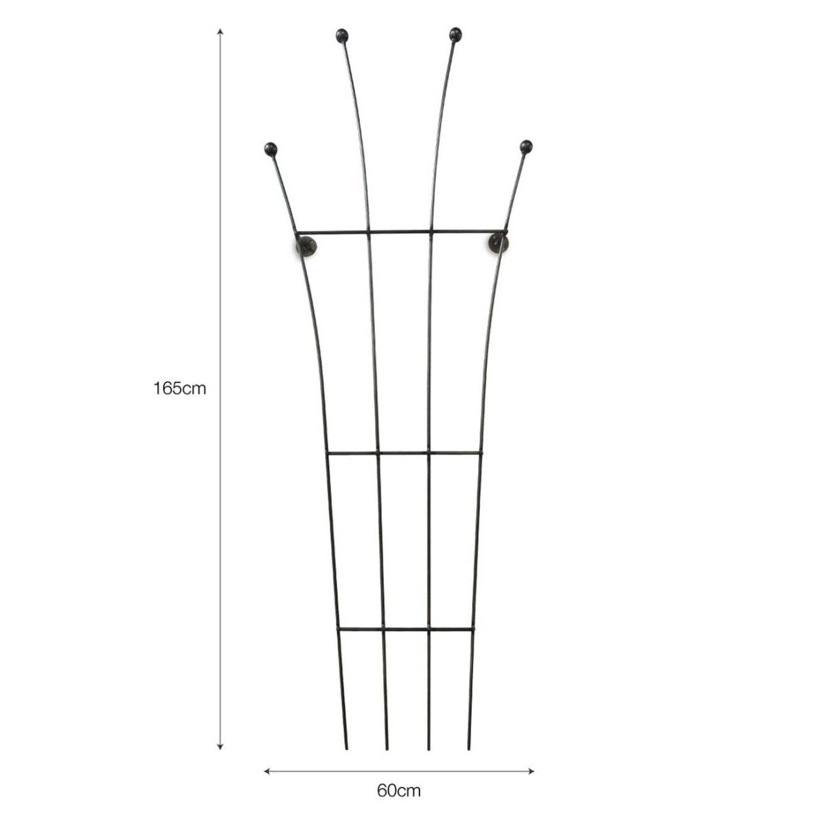 Steel Wall Mounted Plant Trellis Dimensions 