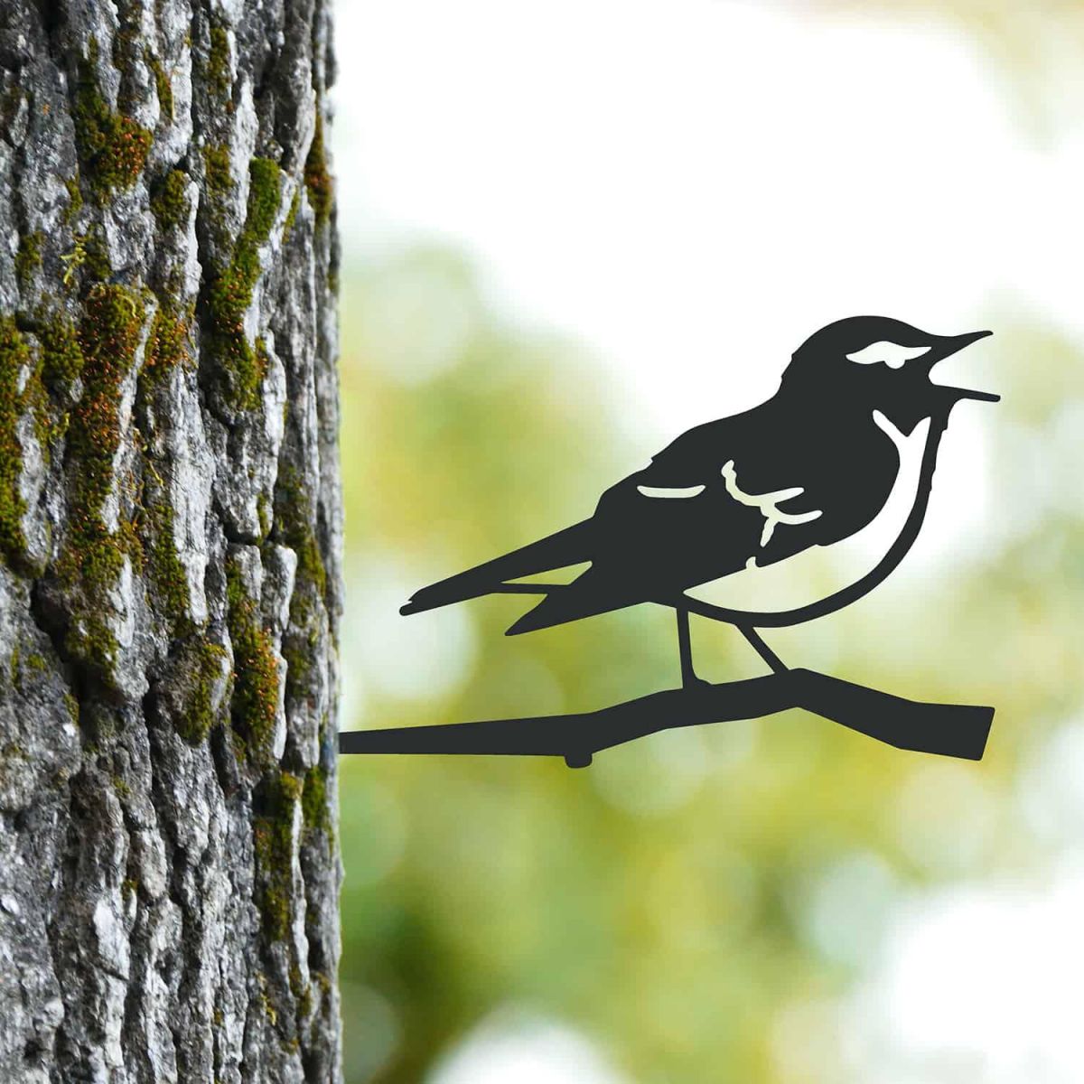 Steel Wood Warbler Tree Spike - Black