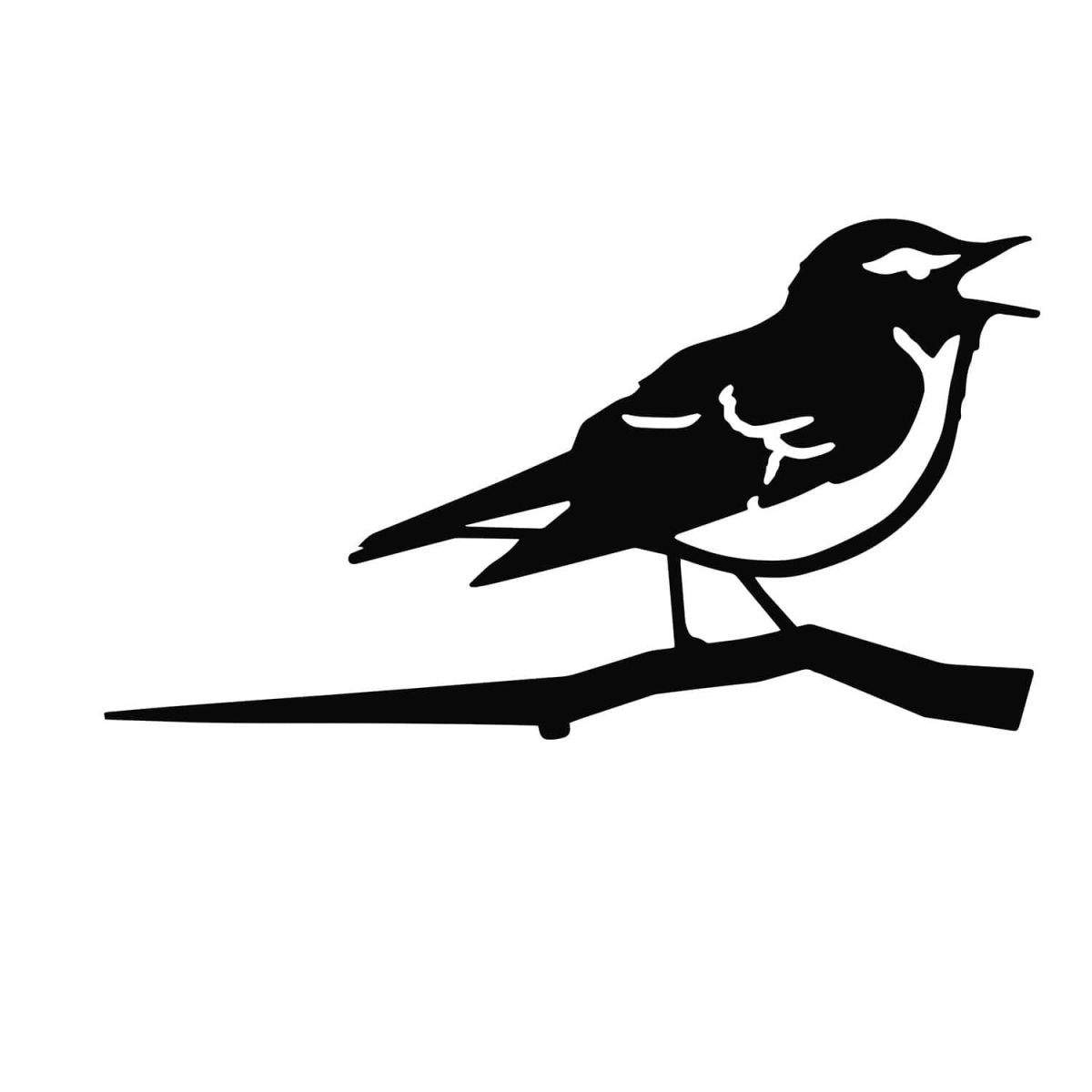 Close-Up of Steel Wood Warbler Tree Spike - Black