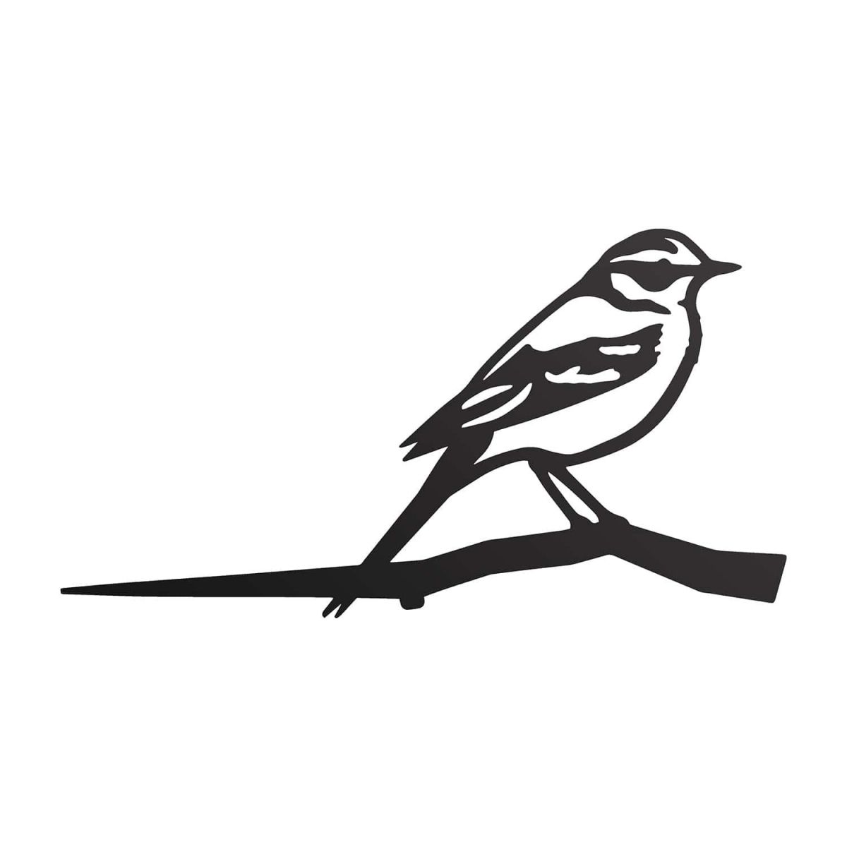 Close-Up of Steel Yellow Wagtail Tree Spike - Black Close-Up of Steel Yellow Wagtail Tree Spike - Black