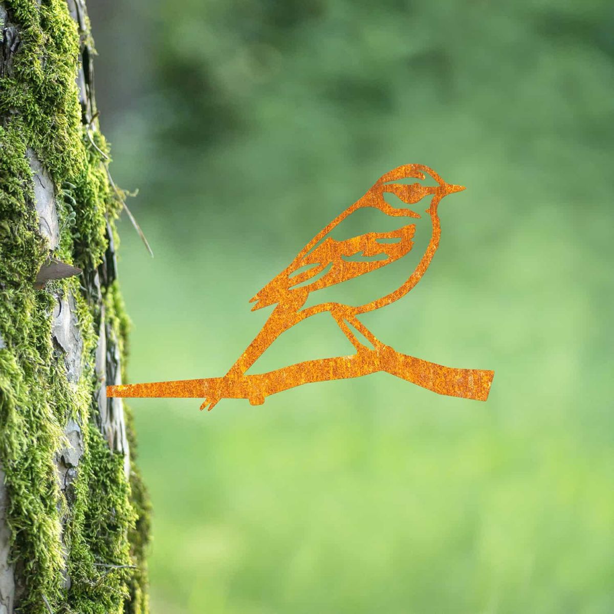 Rustic Steel Yellow Wagtail Tree Spike Rustic Steel Yellow Wagtail Tree Spike