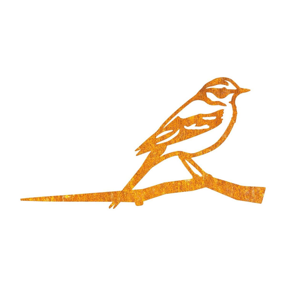 Close-Up of Steel Yellow Wagtail Tree Spike - Rustic Close-Up of Steel Yellow Wagtail Tree Spike - Rustic