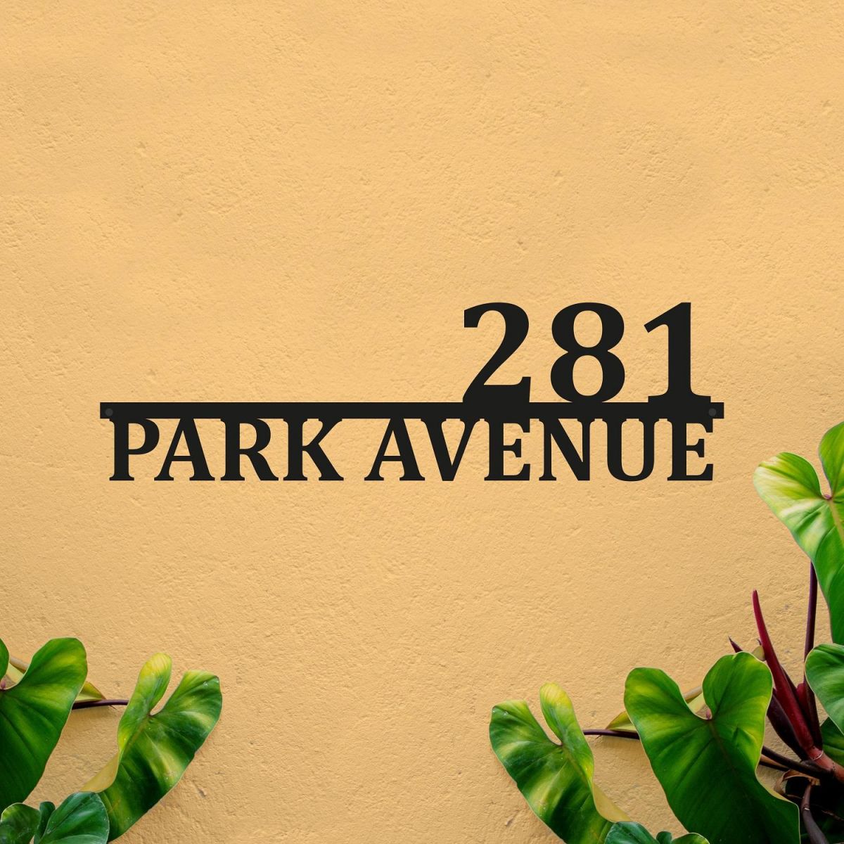 Street Sign in Black 