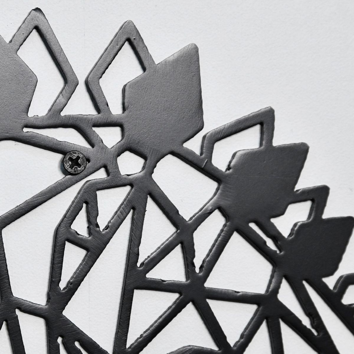Close up of Geometric Iron Stegosaurus Wall Art  Close up of Geometric Iron Stegosaurus Wall Art
