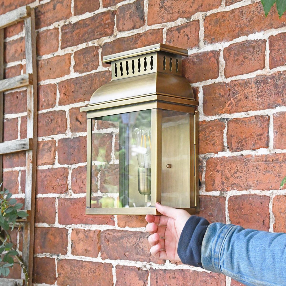 "Stoneford Park" Half Wall Lantern to Scale