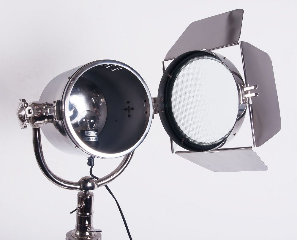 Stainless Steel “Hollywood House" Studio Style Tripod Light