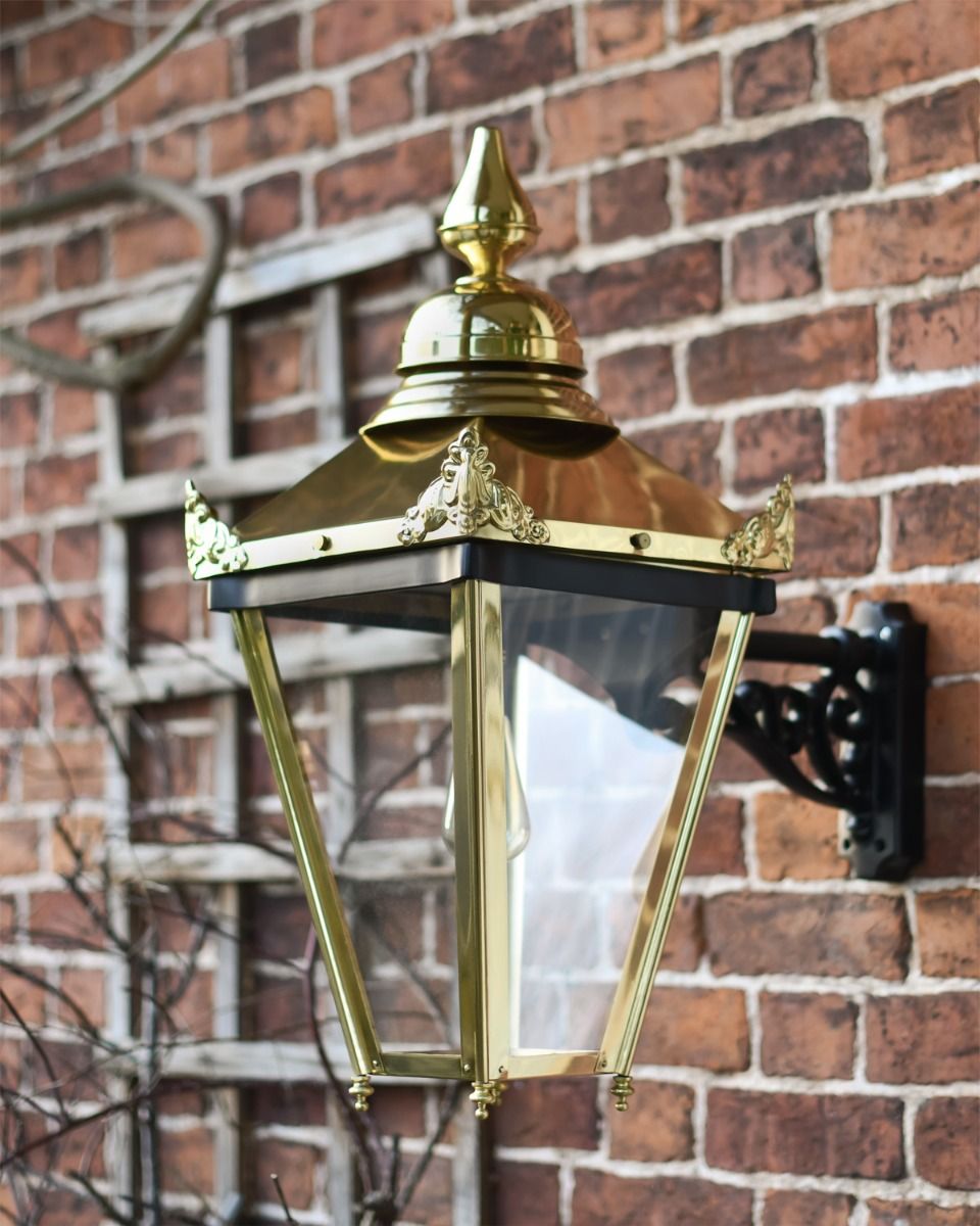 Brass "Sunningdale" Lantern Ornate Wall Bracket