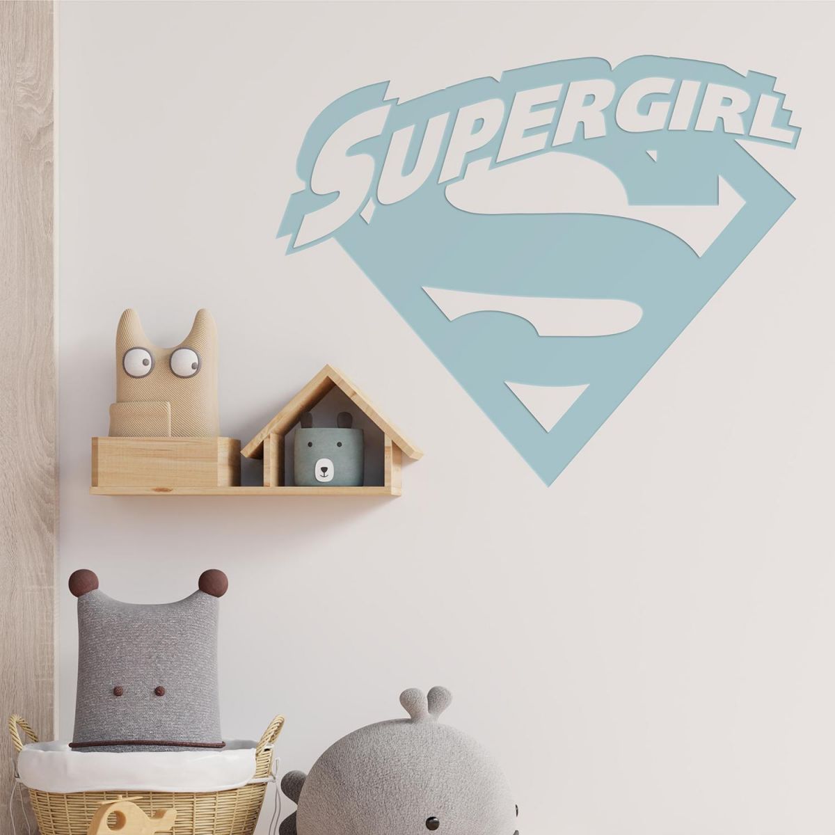 "Supergirl" Wall Art in Situ in the Home