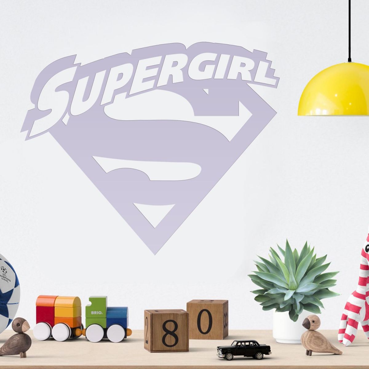 "Supergirl" Wall Art in Situ in the Home "Supergirl" Wall Art in Situ in the Home