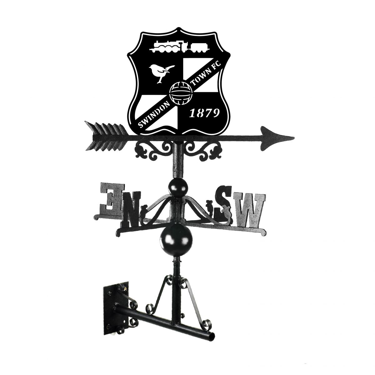 "Swindon Shield" Weathervane in Black "Swindon Shield" Weathervane in Black