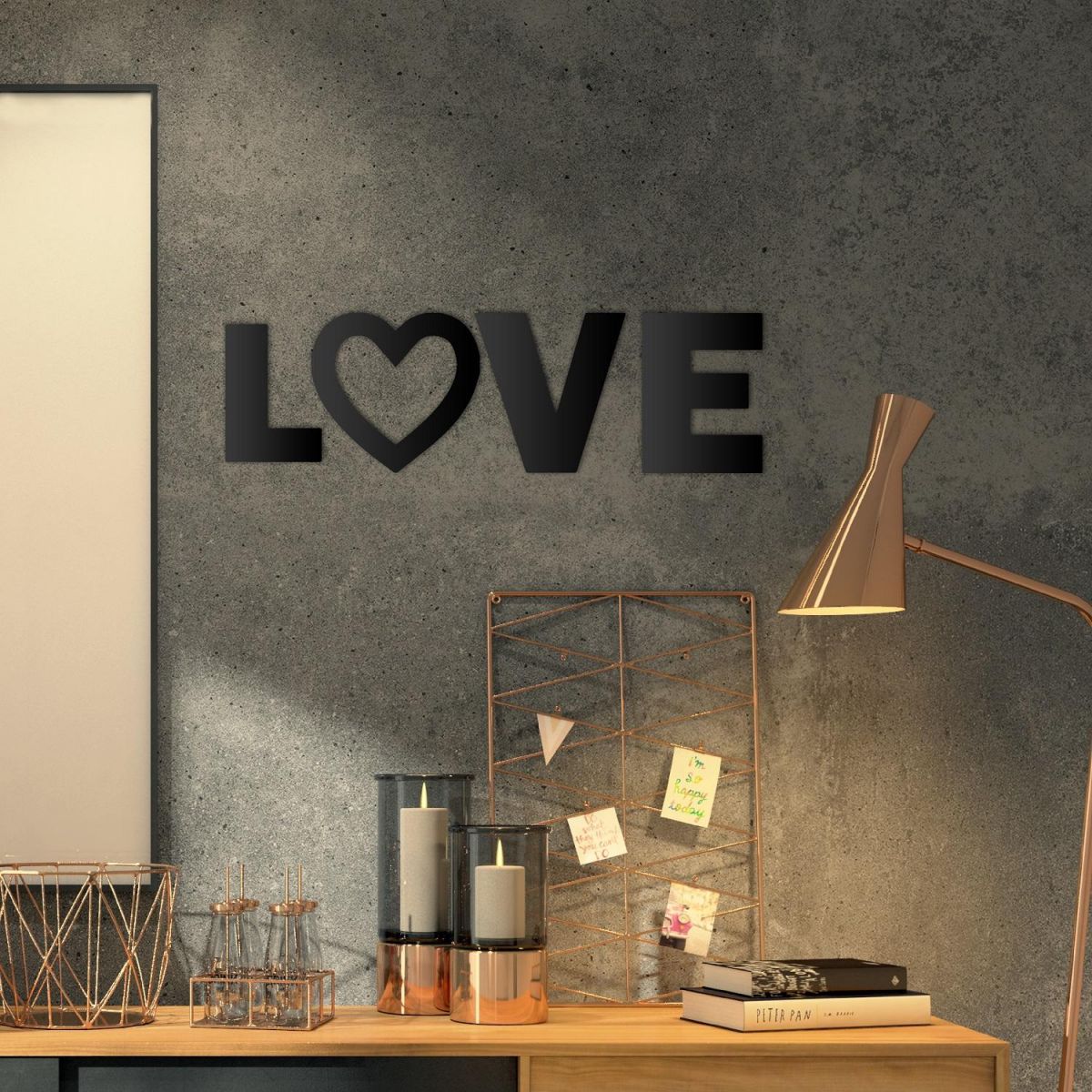 Individual Metal Letters " LOVE"