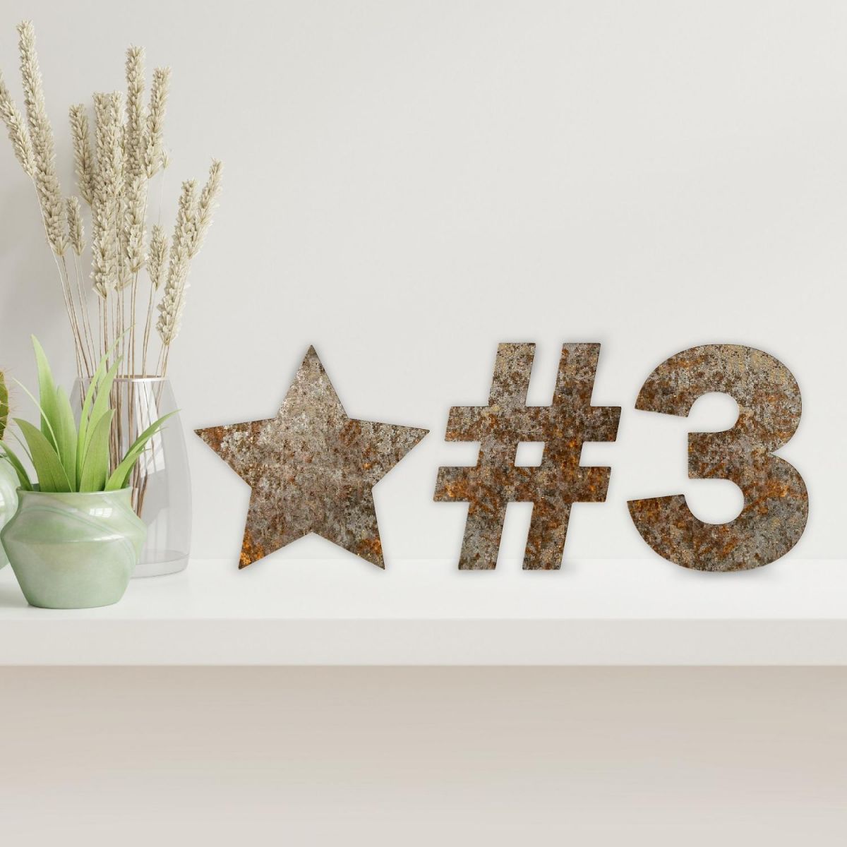 Letters and Symbols - Rustic finish 