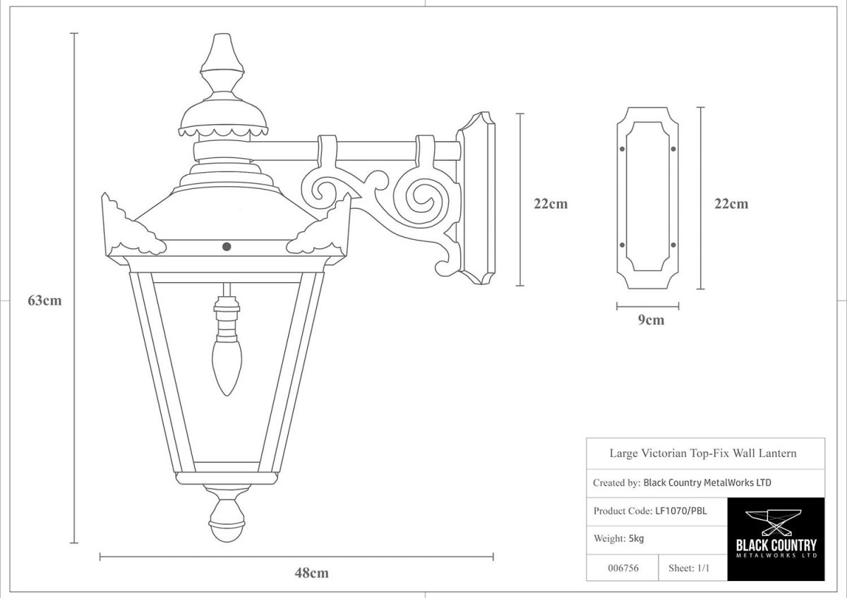 <p><a href="https://www.blackcountrymetalworks.co.uk/media/wysiwyg/Graphics/Technical_Specs/Techinical_Drawings_-_LF1070-PBL-1500px.jpg" adding the target=”_blank”><img alt="Technical Specifications of the Lamp Post Replacement Lantern" src="https://www.b