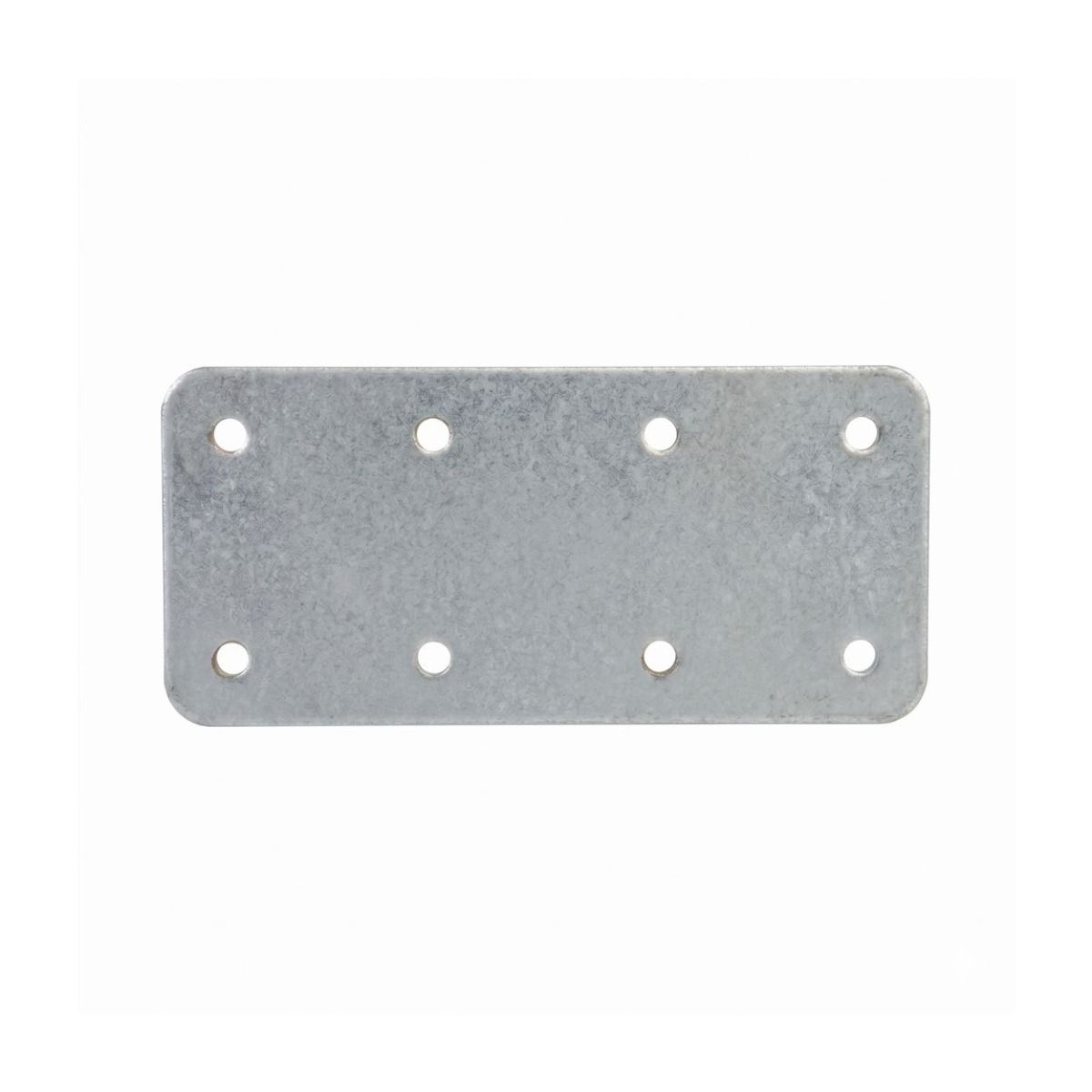 The 170mm Galvanised Railway Sleeper Straight Joining Plate on a White Background 