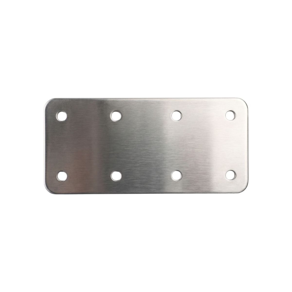 The 170mm Stainless Steel Railway Sleeper Straight Joining Plate on a White Background 