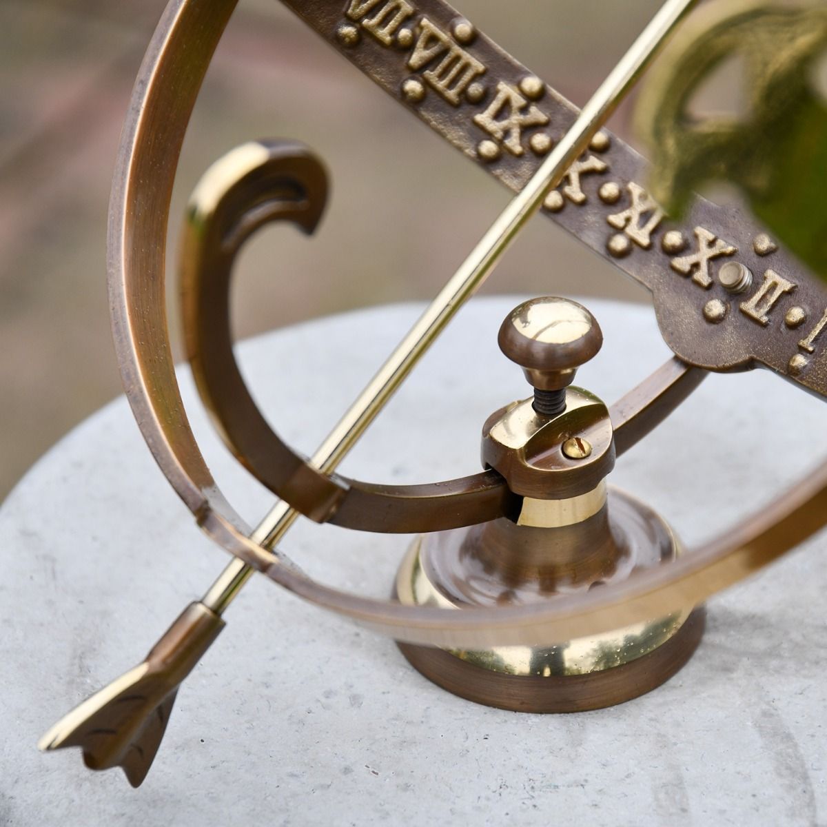 "Profatius" Antique Brass Armillary - 17cm