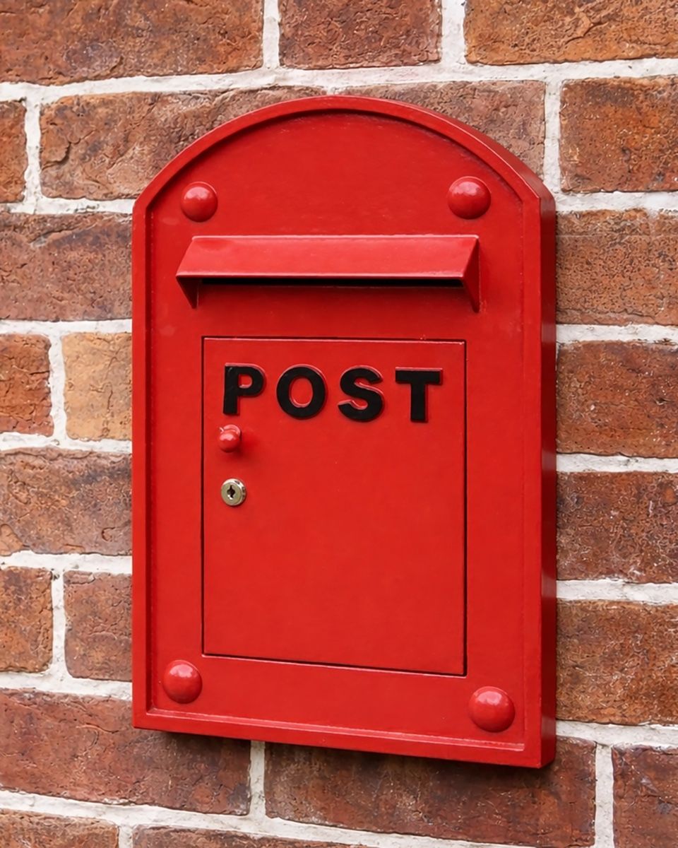 The "Bayswater" Red Post Box on wall