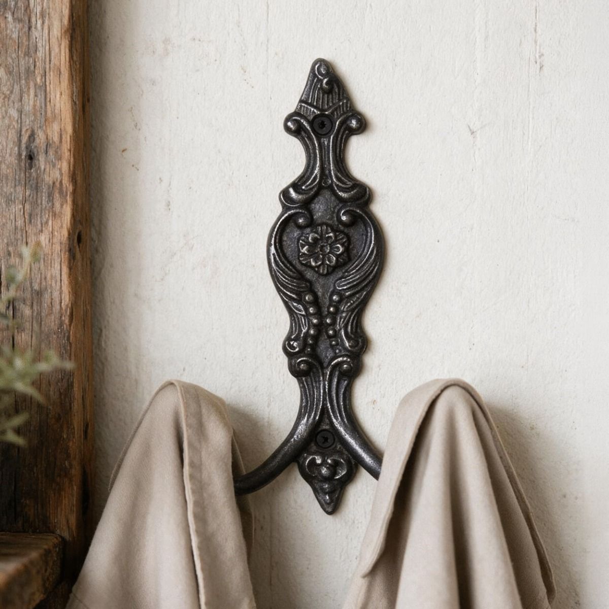 The "Madame Josetta" Vintage Coat hook With two Jackets Hung From It - Digital Illustration 