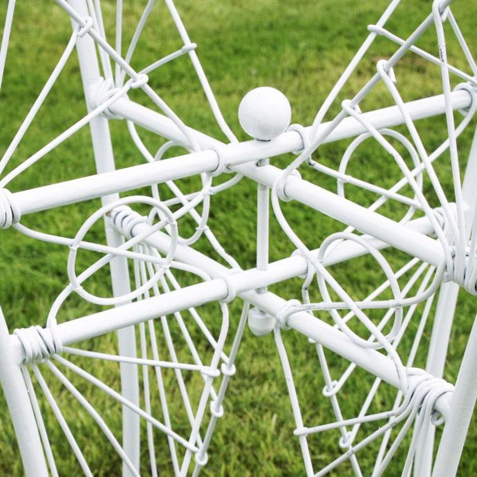 Close-up of the White Finish on the The "Maddie’s Picnic" 2-Seater Garden Dining Set