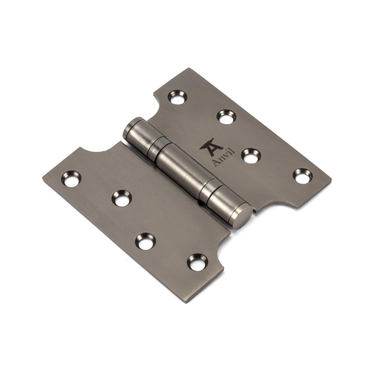 The 2" Heavy Duty Parliament Door Hinges (Pair) in Aged Bronze Shown on a White Background