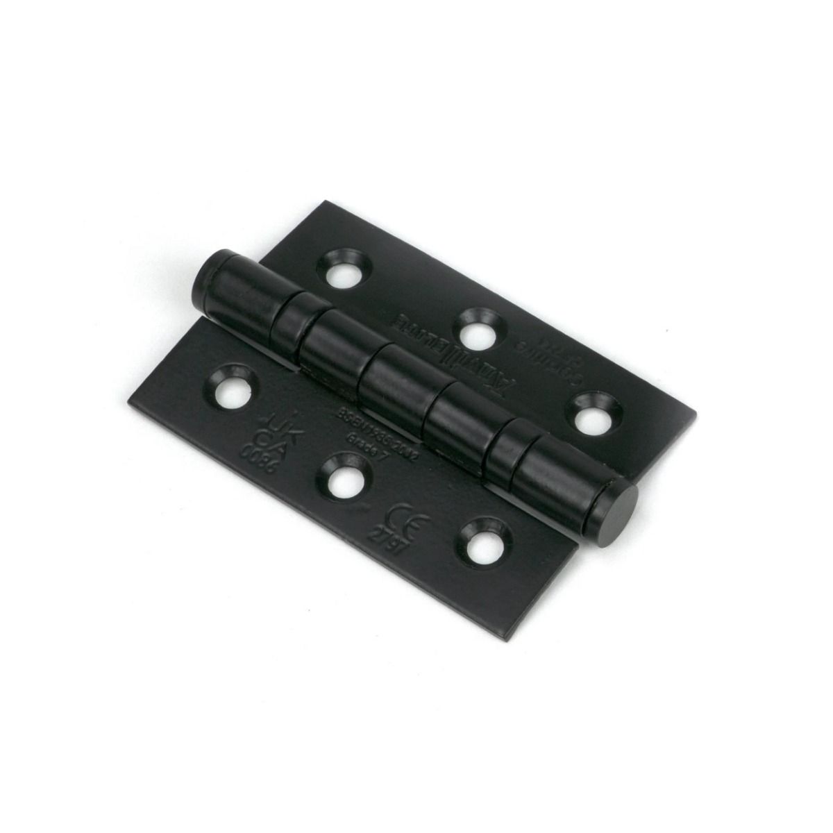The 3" "Harrogate" Premium Ball Bearing Butt Hinge Sold as a Pair in a Black Finish