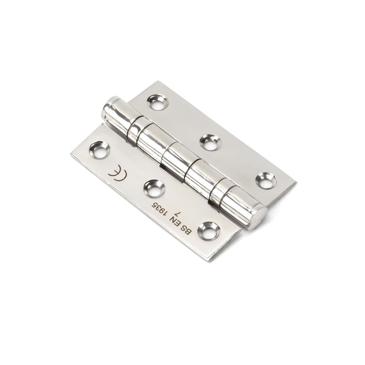 The 3" "Harrogate" Premium Ball Bearing Butt Hinge Sold as a Pair in a Polished Stainless Steel Finish