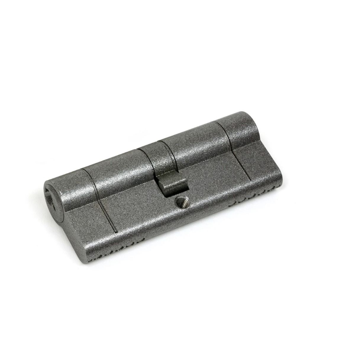 The 5-Pin Euro Cylinder Lock Keyed Alike - 40/40 - Pewter on a White Background 