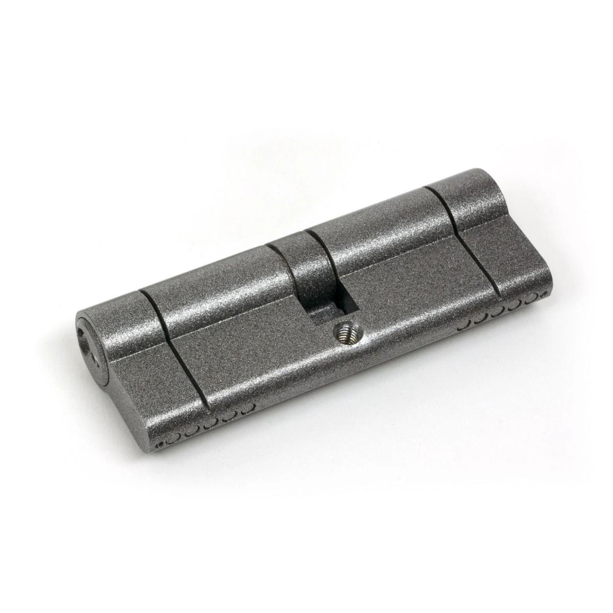 The 5-Pin Euro Cylinder Lock Keyed Alike - 45/45 - Pewter on a White Background 