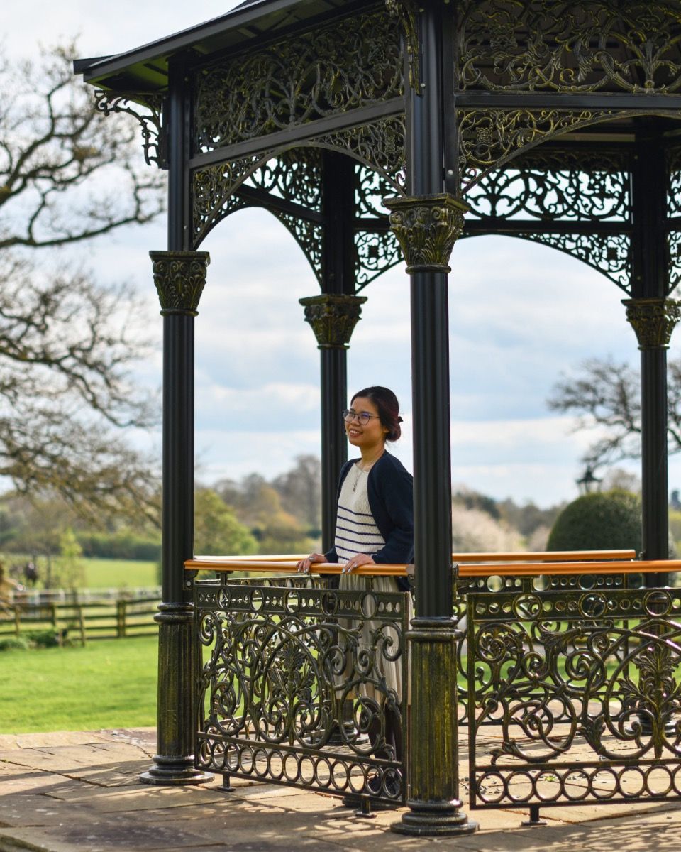 "The Versailles Temple" Ornate Solid Roof Garden Gazebo In Situ