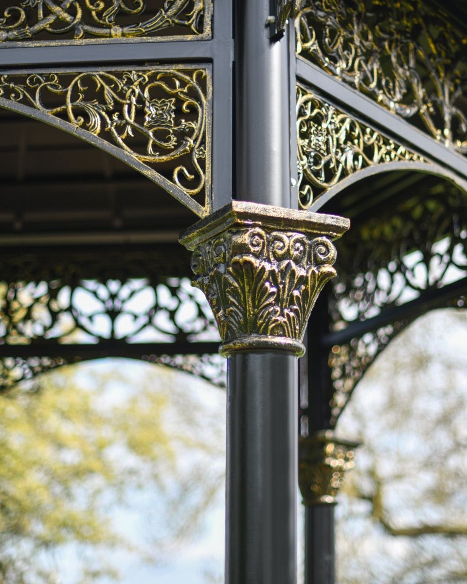Brackets of "The Versailles Temple" Ornate Solid Roof Garden Gazebo