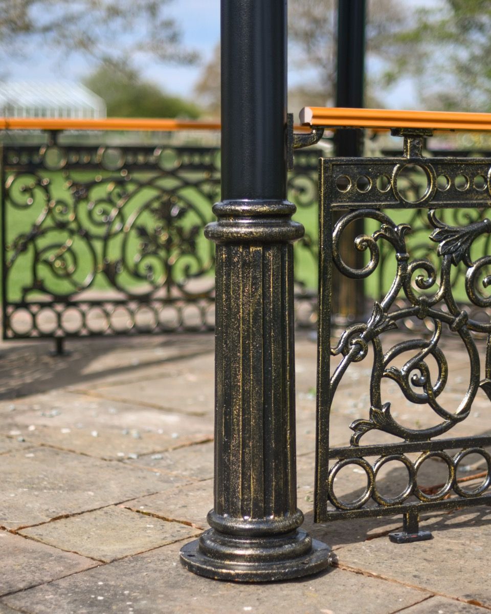 Column of "The Versailles Temple" Ornate Solid Roof Garden Gazebo