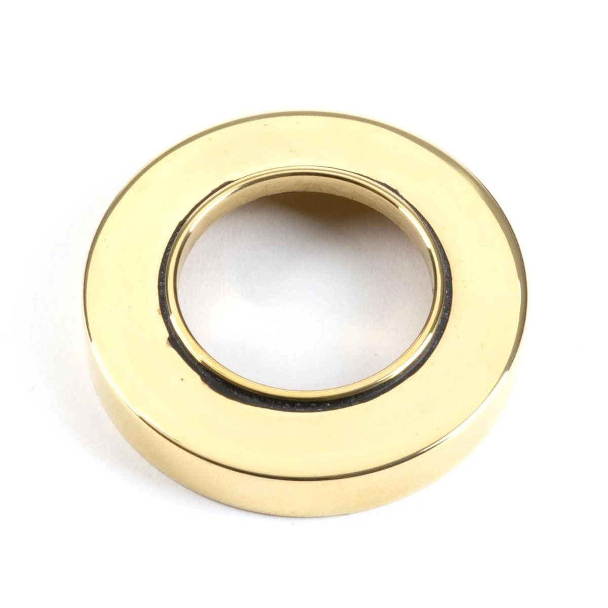 The Aged Brass Plain Rose on a White Background 