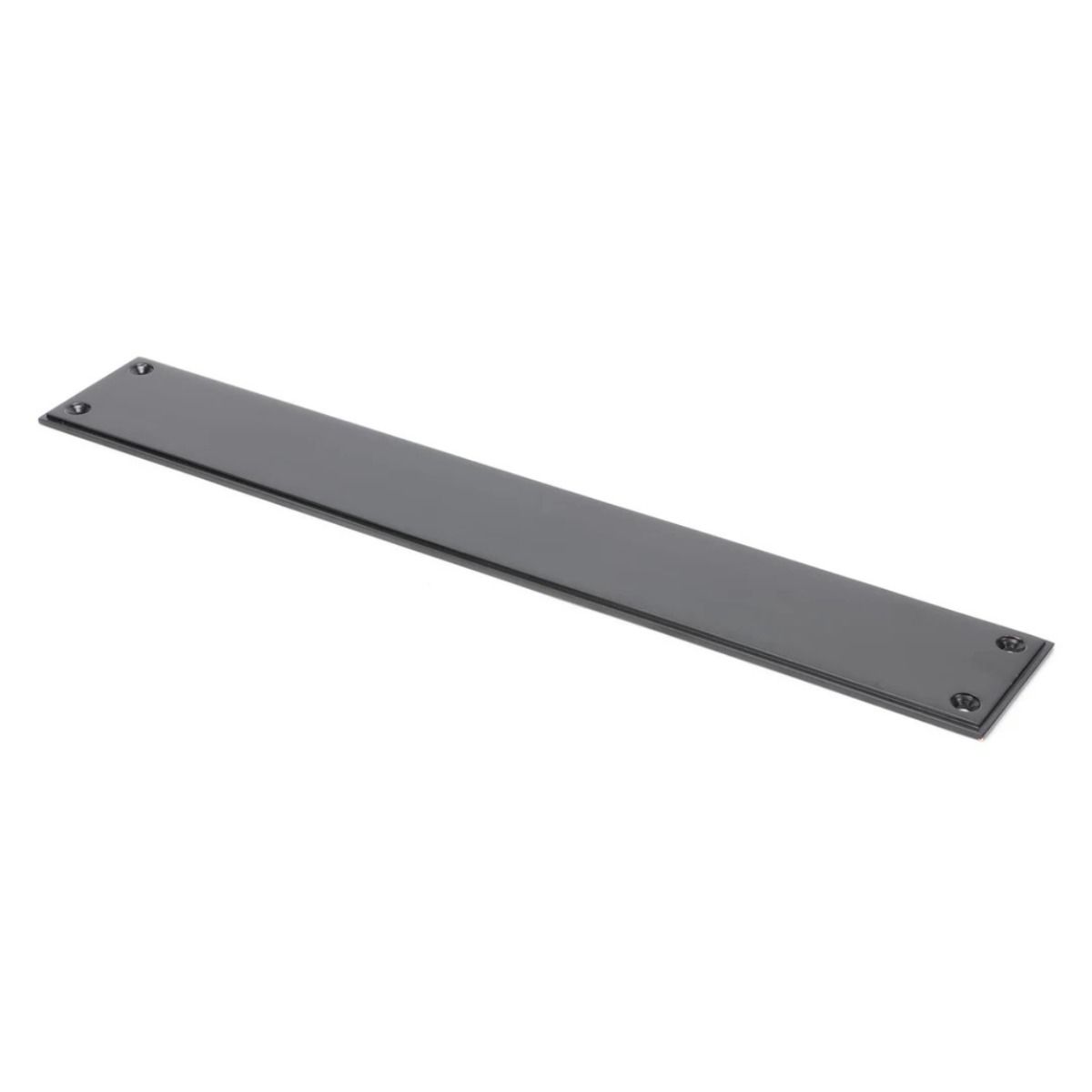 The Antique Bronze 425mm Linear Period Fingerplate Door Push Plate