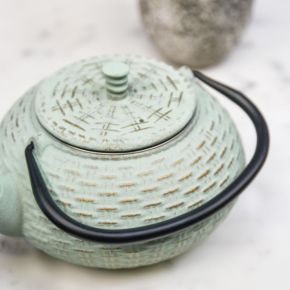 The "Bamboo" Cast Iron Teapot in Situ The "Bamboo" Cast Iron Teapot in Situ