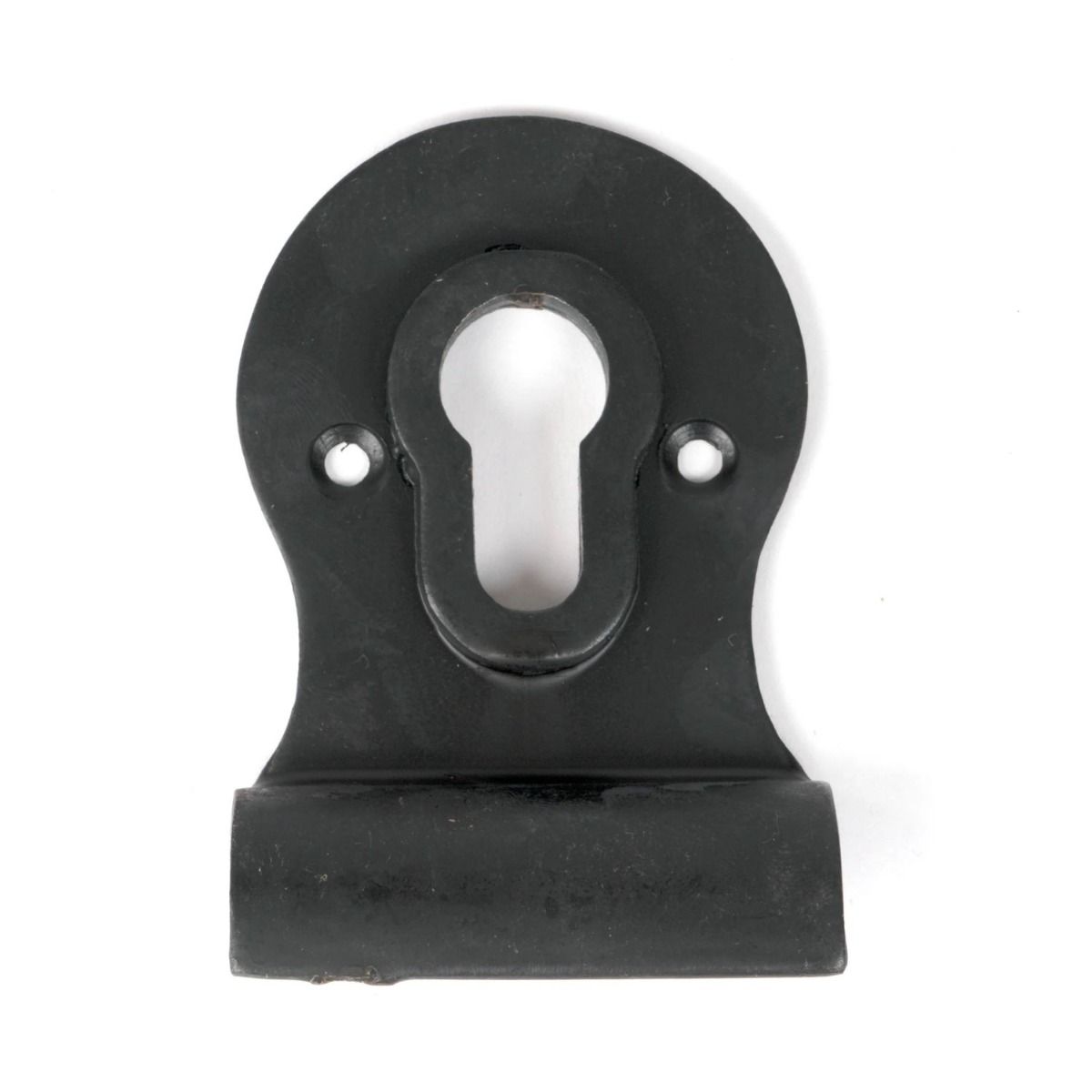 The Beeswax Euro Profile Cylinder Door Pull Shown from the Front