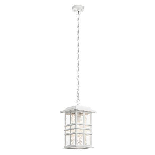 "The Bungalow" Chain Hanging Ceiling Light in a White Finish