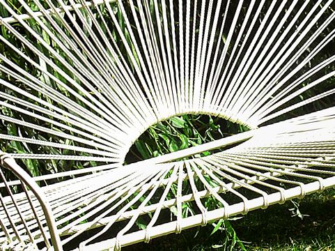 "Horizons” Wrought Iron Garden Seat