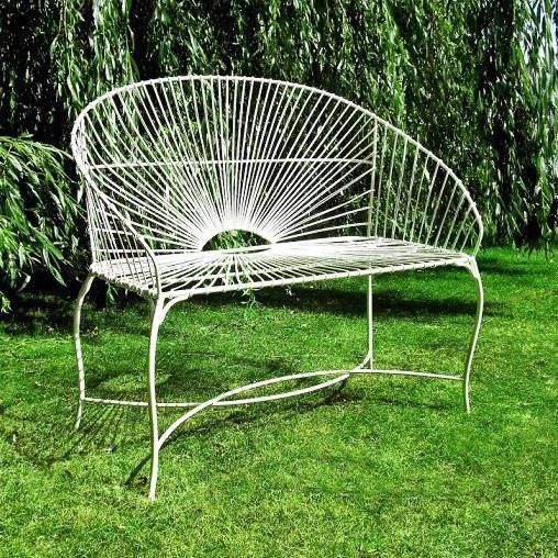 "Horizons” Wrought Iron Garden Seat