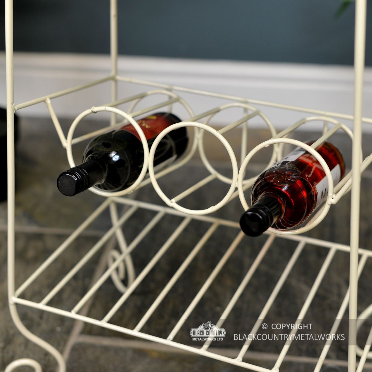 Close -up of the Wine Bottle Holder in Use